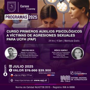 Curso Primeros Auxilios Psicológicos a Víctimas de Agresiones Sexuales (PAP)